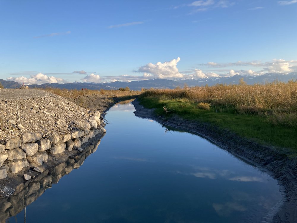 Der Wasserweg vom Bodensee Richtung Rhein.