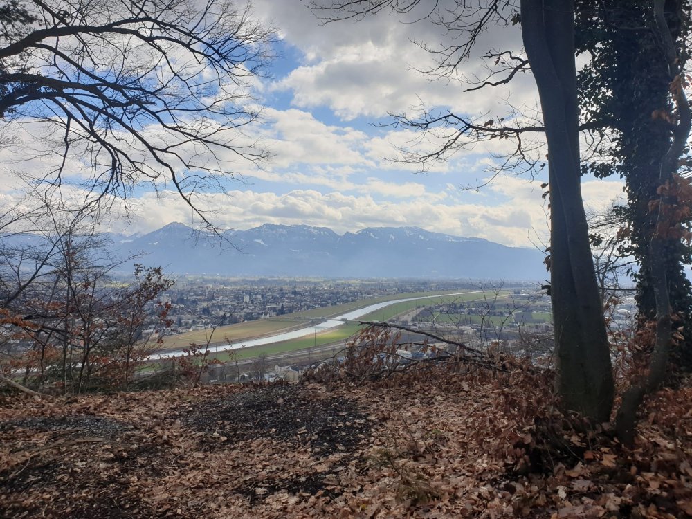 Aussicht auf die Engstelle.