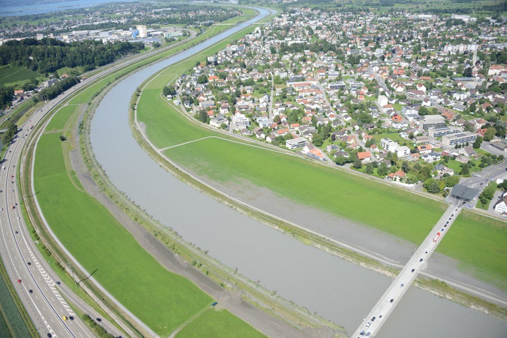 Flugaufnahme der Engstelle.