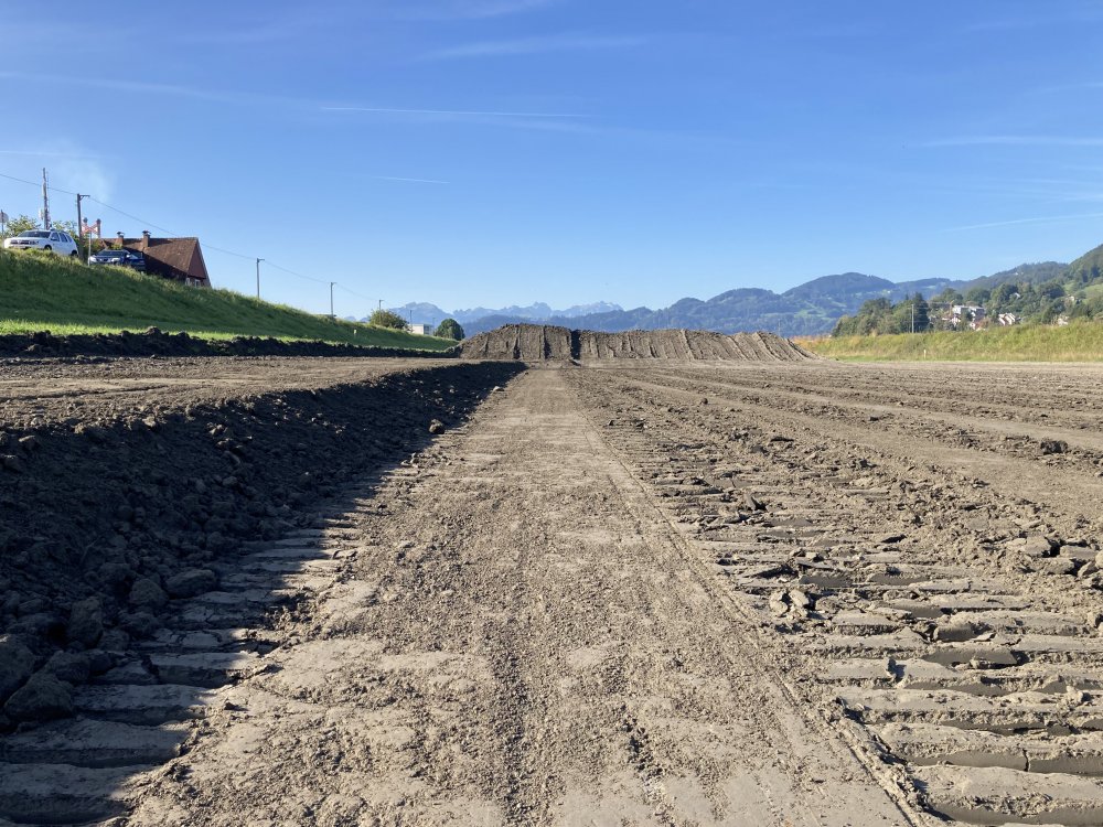 Neue Berge im Vorland.