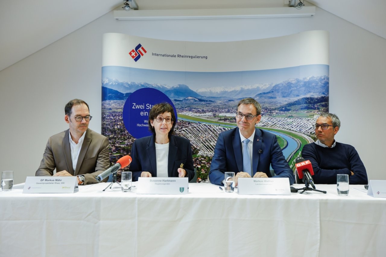 Medienkonferenz in Lustenau.